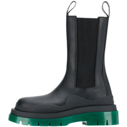 大碼菸筒靴男41-42中筒切爾西靴mona同款厚底英倫風馬丁靴女