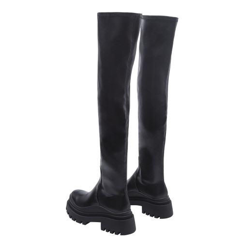 超高筒過膝靴女2026秋冬新款彈力靴粗腿高個子加長筒靴高跟長靴子