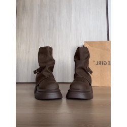 9CM內增高短靴子秋冬2026新款褲琯靴厚底爆款馬丁靴薄絨韓版女靴