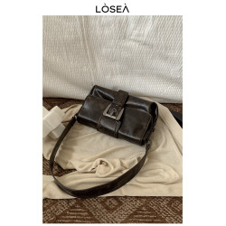 LOSEA 美拉德復古腋下包包女士2026新款高級質感女包單肩包斜後後背包