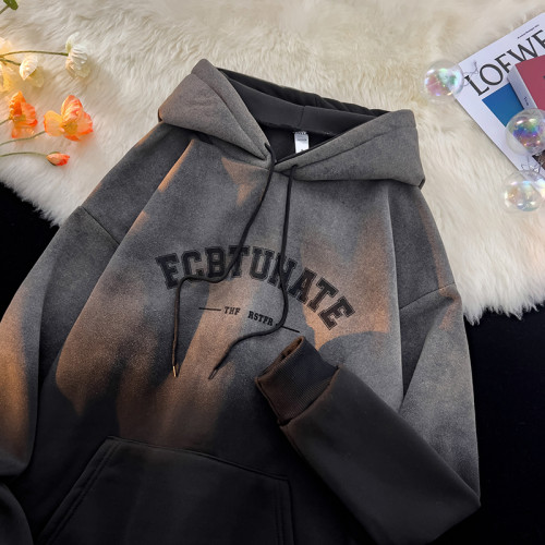 重磅紥染漸變衛衣男美式設計感復古連帽oversize外套秋冬加絨加厚 重磅紥染漸變衛衣男美式設計感復古連帽oversize外套秋冬加絨加厚