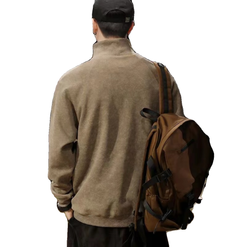 重磅美式半高領衛衣男春秋季加絨加厚潮牌寬鬆休閒套頭上衣打底衫 重磅美式半高領衛衣男春秋季加絨加厚潮牌寬鬆休閒套頭上衣打底衫