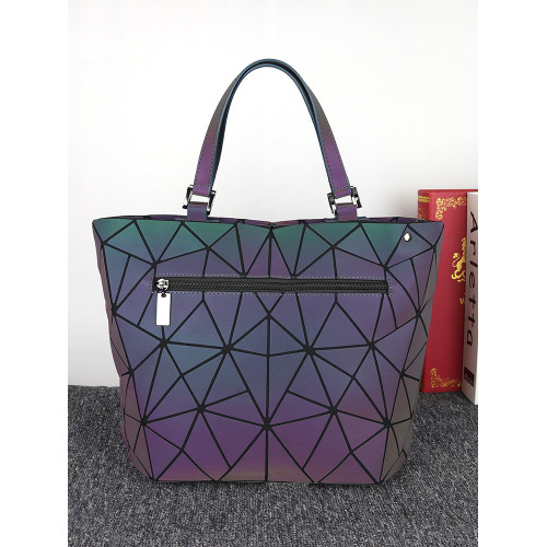 升級版幾何菱格水桶包女包包2024新款夜光包手提上班族時尚斜後後背包