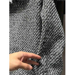 春秋新款重磅小香風編織連帽衛衣男潮流時尚寬鬆百搭休閒套頭上衣