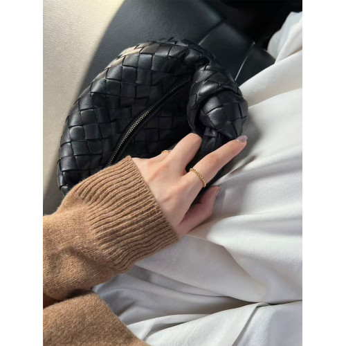 輕奢小衆高級感手提編織包包女2026新款簡約手拎包精緻百搭月牙包