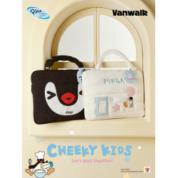 VANWALK Pingu新款女生通勤電腦包日常手提筆電平板單肩公文包