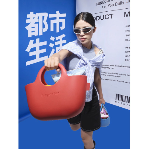 fungoofun梵高範上班雜物手提包2025新款水桶包菜籃子包包大容量