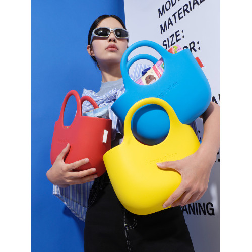 fungoofun梵高範上班雜物手提包2025新款水桶包菜籃子包包大容量