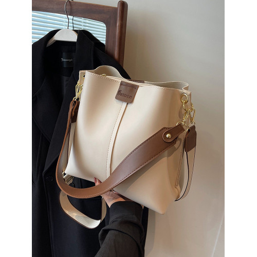 百搭ins高級感大包包女2024新款韓版洋氣單肩水桶包爆款斜後後背包潮