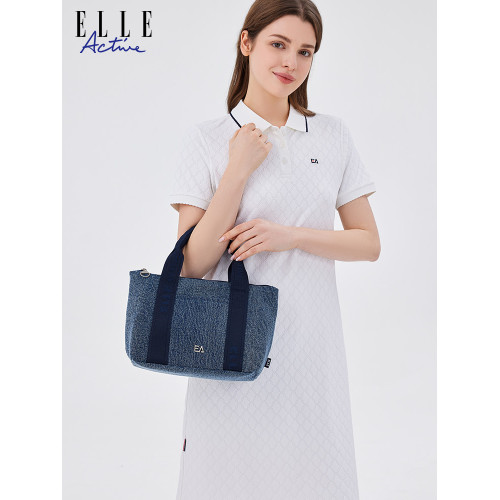 ELLE Active時尚女包簡約休閒手提包運動單肩包大容量托特包百搭