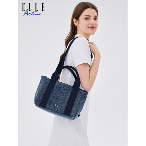 ELLE Active時尚女包簡約休閒手提包運動單肩包大容量托特包百搭