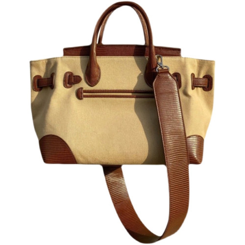 小衆ins鉑金凱莉包2023新款女包今年流行單肩包軍綠色斜背托特包