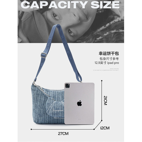 Champion冠軍官方新款單肩包女休閒斜後後背包通勤甜美子母包腋下包 Champion冠軍官方新款單肩包女休閒斜後後背包通勤甜美子母包腋下包