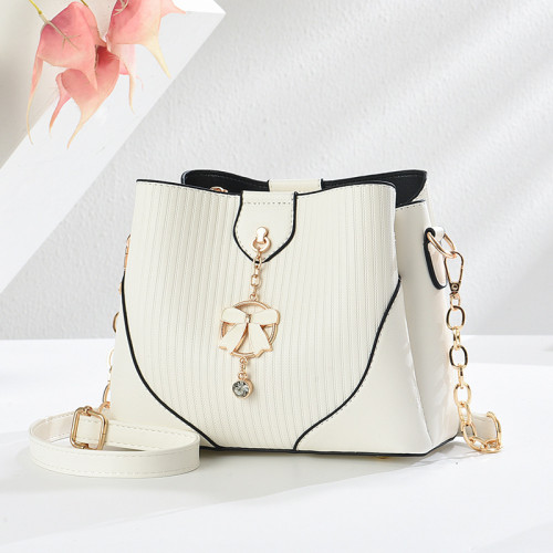 水桶包包女式2025新款夏季百搭單肩斜後後背包小衆設計菜籃子手提女包