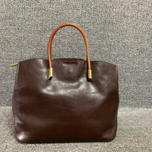 植鞣牛皮包~~質感好皮質軟真皮女包百搭頭層牛皮女手提單肩托特包