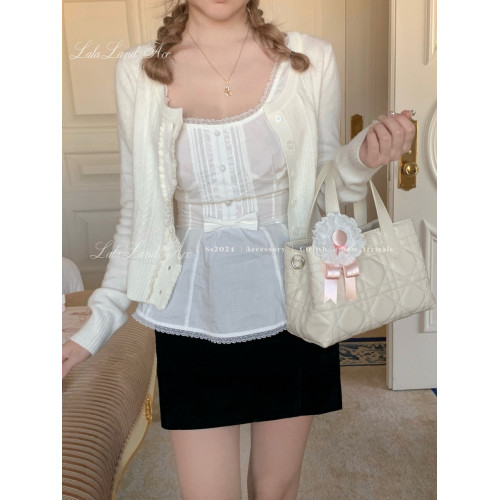 Lalalandacc/多重甜妮 自製質感絎縫菱格手提包托特龍心同款女包 Lalalandacc/多重甜妮 自製質感絎縫菱格手提包托特龍心同款女包