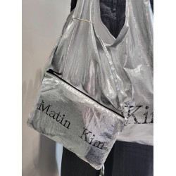 韓國matin kim子母包亮面托特包matinkim包單肩大容量尼龍反光包