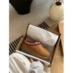 河南桑坡村厚底民族風2025冬季新款雪地靴女皮毛一體冬季加厚半拖