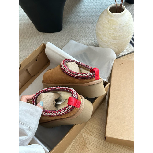 河南桑坡村厚底民族風2025冬季新款雪地靴女皮毛一體冬季加厚半拖