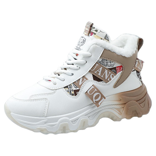 雪地靴女2025新款冬季加絨加厚馬丁靴子女鞋短靴防水防滑百搭棉鞋