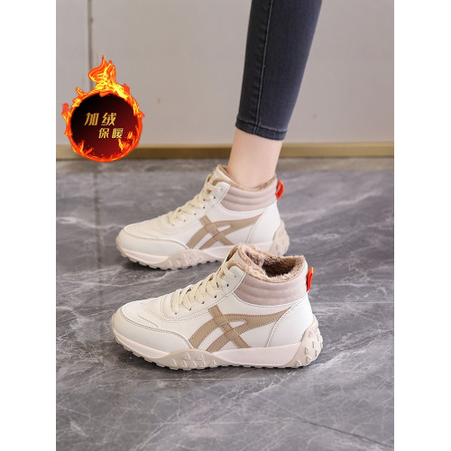 真皮雪地靴女2024新款冬季皮面加絨二棉鞋輕便軟底防滑媽媽運動鞋