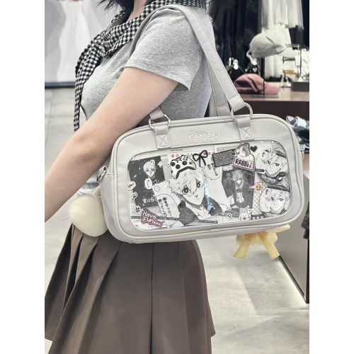 AORDA 外出製服小食量痛包日常單肩斜背娃包二次元追星手提吧唧包