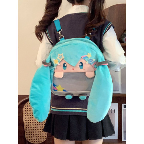 可愛fufu演唱會痛包大容量卡通包毛絨大嘴雙肩包單肩斜背後後背包書包 可愛fufu演唱會痛包大容量卡通包毛絨大嘴雙肩包單肩斜背後後背包書包