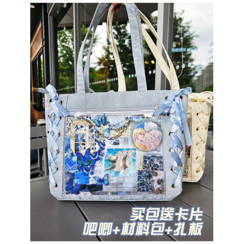 人魚陷落白楚年蘭波穀子紥板痛包單肩包大食量二次元學生通勤少女 人魚陷落白楚年蘭波穀子紥板痛包單肩包大食量二次元學生通勤少女