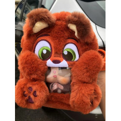 瘋狂動物城同款狐狸斜背毛絨痛包拍立得相機包尼克卡通學生收納包