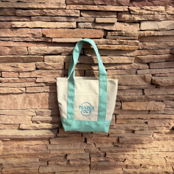 Trader joe's包缺德舅拼色刺綉大容量購物袋帆布袋休閒手提單肩包