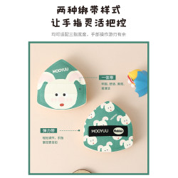 MOOYUU茉語萌寵樂園棉花糖粉撲小熊小動物化妝乾用不易吃粉測評