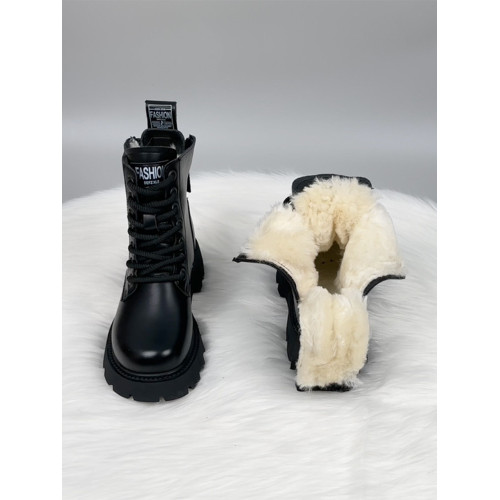 厚底增高羊毛靴女皮毛一體加厚棉靴2025冬季防滑雪地靴加絨大棉鞋