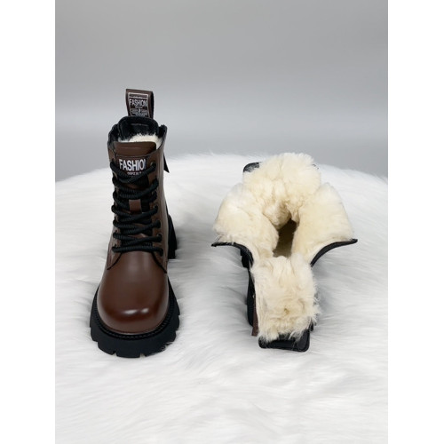 厚底增高羊毛靴女皮毛一體加厚棉靴2025冬季防滑雪地靴加絨大棉鞋