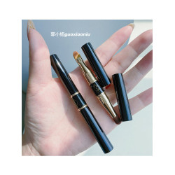 郭小妞雙頭有蓋遮瑕刷扁頭淚溝脣刷口紅暈染多功能可攜式迷你化妝刷