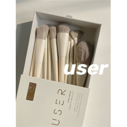 user零度莫蘭迪化妝刷遮瑕眼影刷腮紅化妝師軟毛刷子眼部套刷彩妝