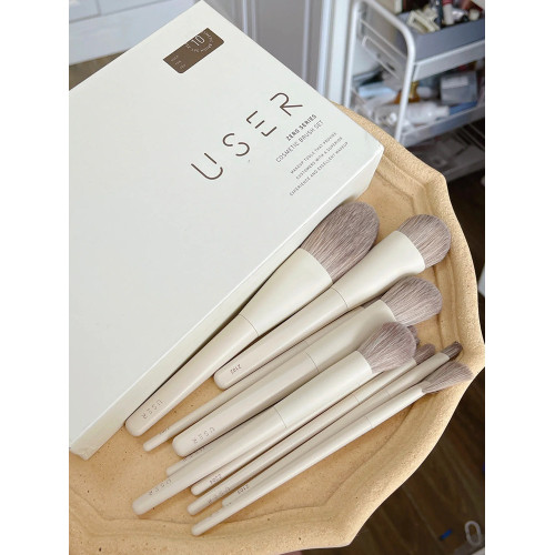 user零度莫蘭迪化妝刷遮瑕眼影刷腮紅化妝師軟毛刷子眼部套刷彩妝