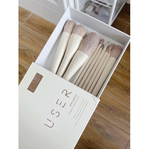 user零度莫蘭迪化妝刷遮瑕眼影刷腮紅化妝師軟毛刷子眼部套刷彩妝