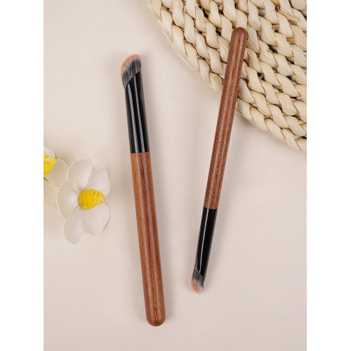 小胖丁H23扁指腹遮瑕刷多功能腮紅高光修容膏體刷小號粉底液化妝