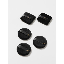 星兜雙面植絨粉撲黑化版 取粉強不掉絨 NARS CT 替換粉撲*5片