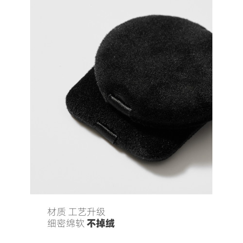 星兜雙面植絨粉撲黑化版 取粉強不掉絨 NARS CT 替換粉撲*5片