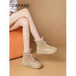 達芙妮雪地靴女款2026新款冬季加絨棉鞋女鞋厚底爆款防水防滑靴子