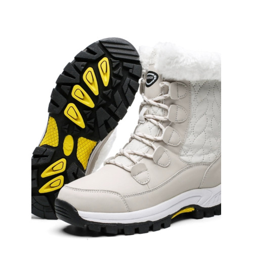 東北雪地靴女零下40抗寒冬季戶外防水防滑哈爾濱加厚中筒靴雪地棉