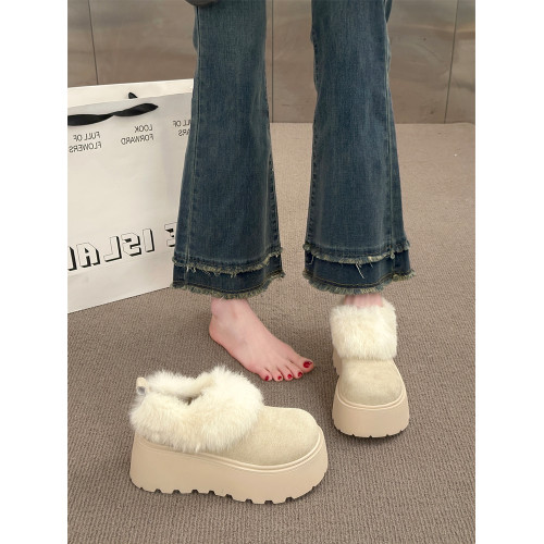 小個子增高厚底雪地靴女2026冬季新款毛絨保暖短靴加厚毛毛麵包鞋 小個子增高厚底雪地靴女2026冬季新款毛絨保暖短靴加厚毛毛麵包鞋