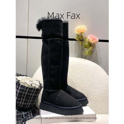 黑色厚底兩穿保暖雪地靴女2025新款冬季加絨加厚東北大棉鞋長筒靴