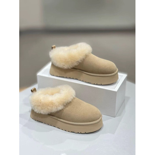 河南桑坡村2025秋冬新款雪地靴女款松糕厚底塔茨勒加絨增高毛毛鞋