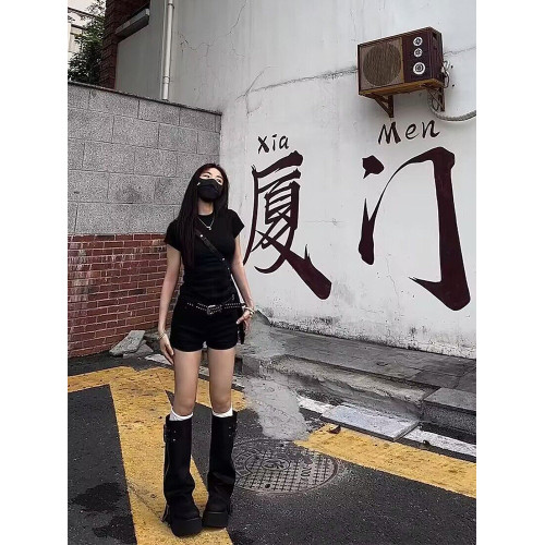 褲琯靴子女厚底增高2026新款不過膝長筒靴小個子松糕底棕色騎士靴