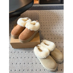 河南桑坡村2025冬季新款雪地靴女款厚底塔茨勒加絨加厚增高毛毛鞋