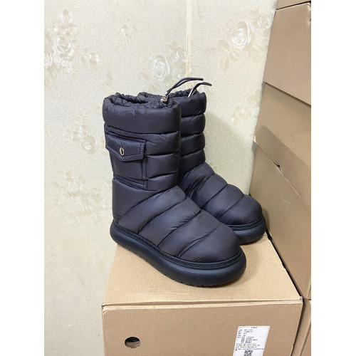 純元雪地靴 加絨加厚灰鵞絨保暖抗寒厚底增高女短靴棉靴冬靴