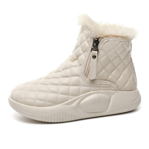 冬季新款雪地靴時尚休閒鞋潮流加絨加厚高幫棉鞋厚底保暖舒適棉靴 冬季新款雪地靴時尚休閒鞋潮流加絨加厚高幫棉鞋厚底保暖舒適棉靴