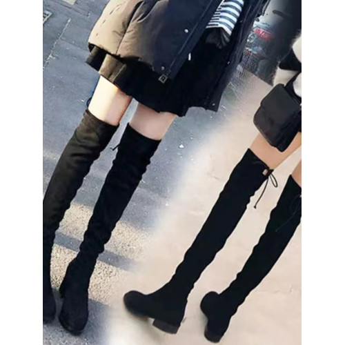 過膝靴長靴女2026秋冬季新款長筒靴騎士女鞋馬丁鞋子彈力高筒靴子